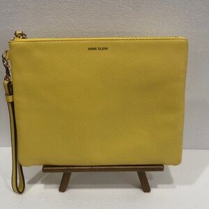 Anne Klein Yellow Wristlet Clutch NWOT